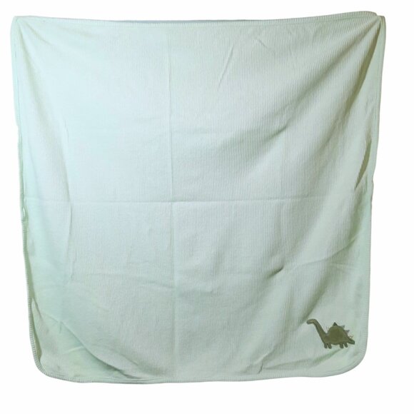 Just Born Gerber Dinosaur Thermal Waffle Weave Security Lovey Blanket 28" X 28" - Picture 2 of 3